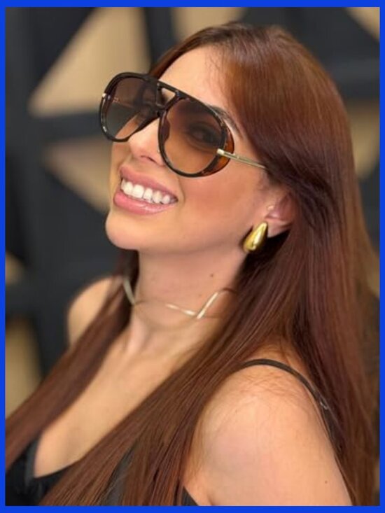 Retro Gold Oversized Aviator Sunglasses UV400 Metal Frame Unisex
